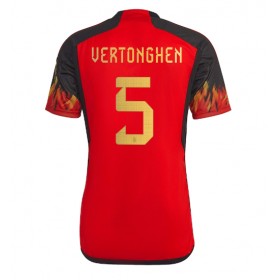 Belgien Jan Vertonghen #5 Hemmakläder VM 2022 Kortärmad
